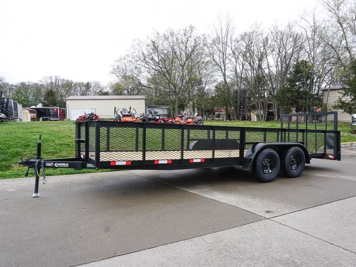 6.4x20 2ft Mesh Sides Utility Trailer Dovetail (2) 3500lb Axle - Image 3