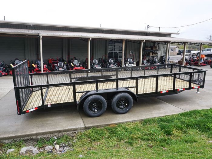 6.4x20 2ft Mesh Sides Utility Trailer Dovetail (2) 3500lb Axle - Image 11