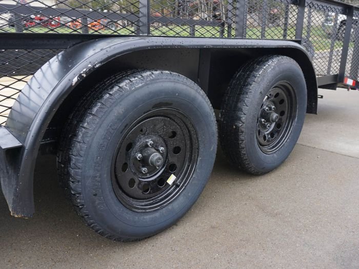 6.4x20 2ft Mesh Sides Utility Trailer Dovetail (2) 3500lb Axle - Image 16