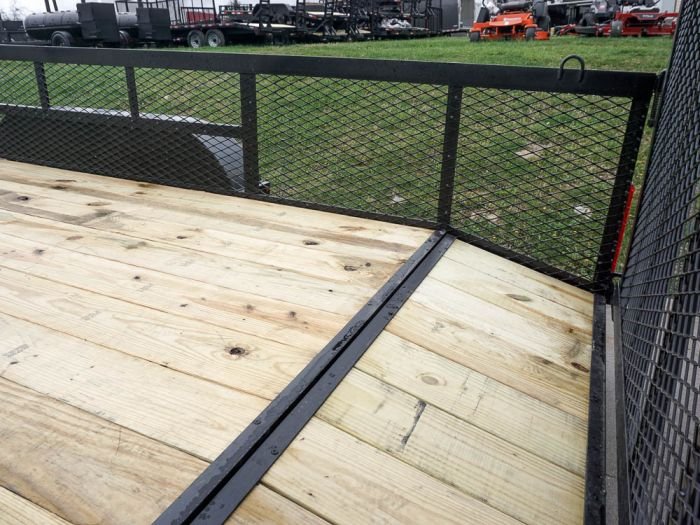 6.4x20 2ft Mesh Sides Utility Trailer Dovetail (2) 3500lb Axle - Image 17