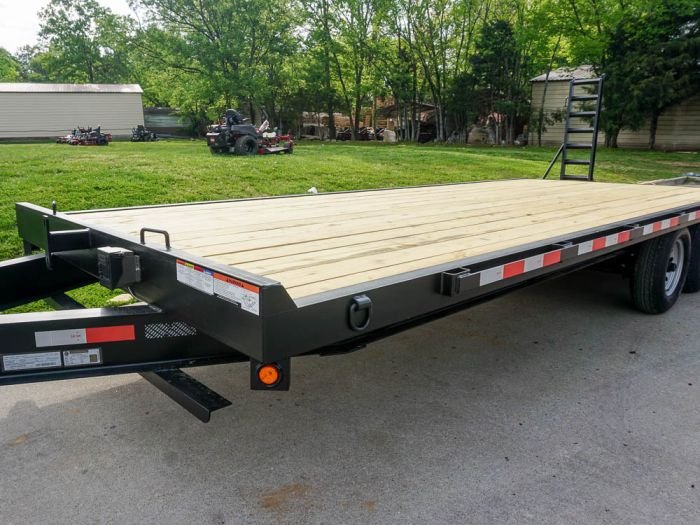 8.5x22 Deckover I-Beam Trailer (2) 5,200lb Axles Stand-Up Ramps - Image 2