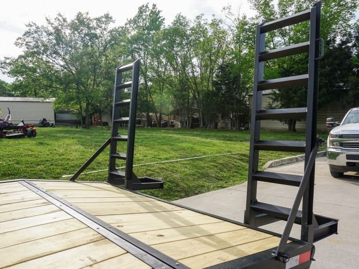 8.5x22 Deckover I-Beam Trailer (2) 5,200lb Axles Stand-Up Ramps - Image 4