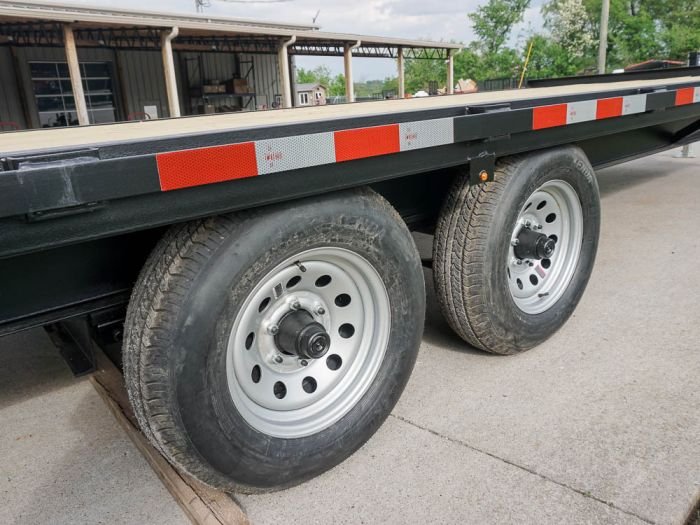 8.5x22 Deckover I-Beam Trailer (2) 5,200lb Axles Stand-Up Ramps - Image 8