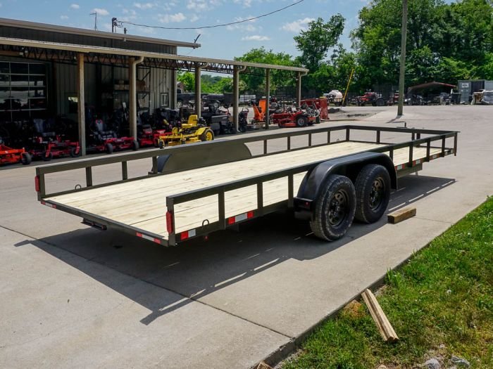 7x20 Straight Deck Utility Trailer with No Gate (2) 3,500 Axles - Image 7
