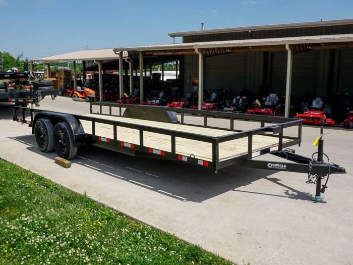 7x20 Straight Deck Utility Trailer with No Gate (2) 3,500 Axles - Image 9