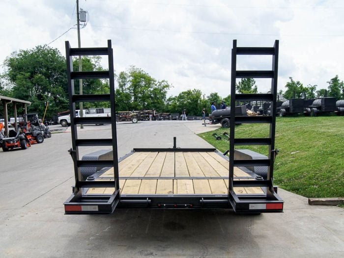 7x16 IBeam Equipment Trailer (2) 5200lb Axles with Stand-Up Ramps - Image 5