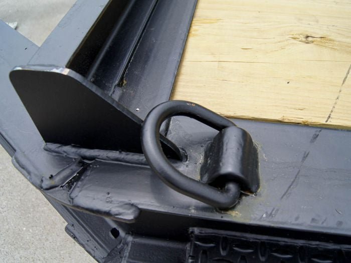 7x16 IBeam Equipment Trailer (2) 5200lb Axles with Stand-Up Ramps - Image 9