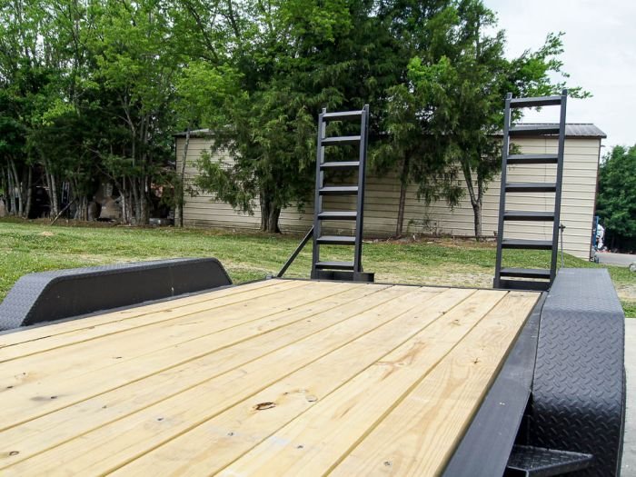 7x16 IBeam Equipment Trailer (2) 5200lb Axles with Stand-Up Ramps - Image 10