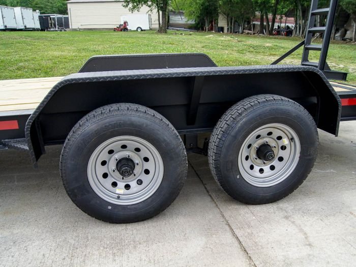 7x16 IBeam Equipment Trailer (2) 5200lb Axles with Stand-Up Ramps - Image 12