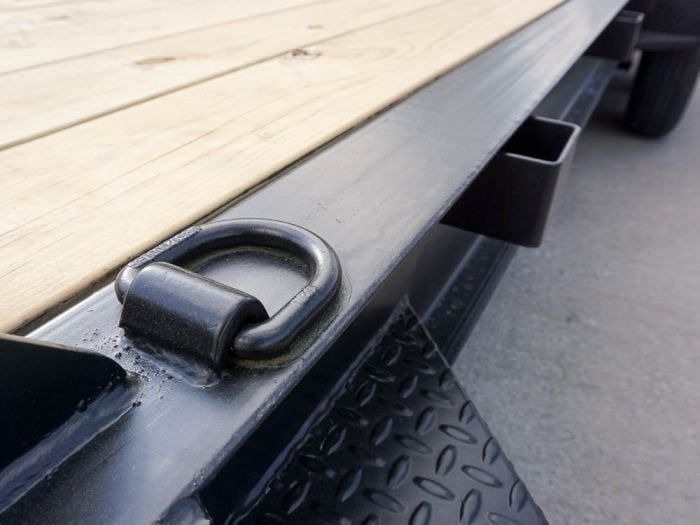 7x18 I-Beam Equipment Trailer (2) 7K Axles Stand-Up Ramps - Image 12