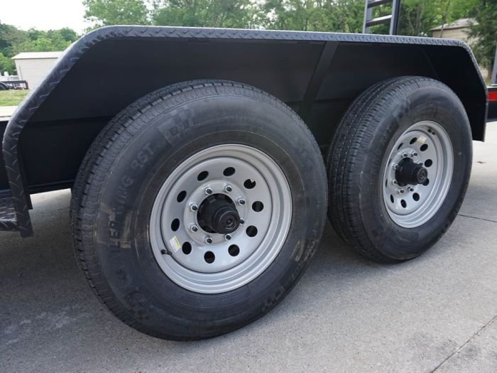 7x18 I-Beam Equipment Trailer (2) 7K Axles Stand-Up Ramps - Image 13