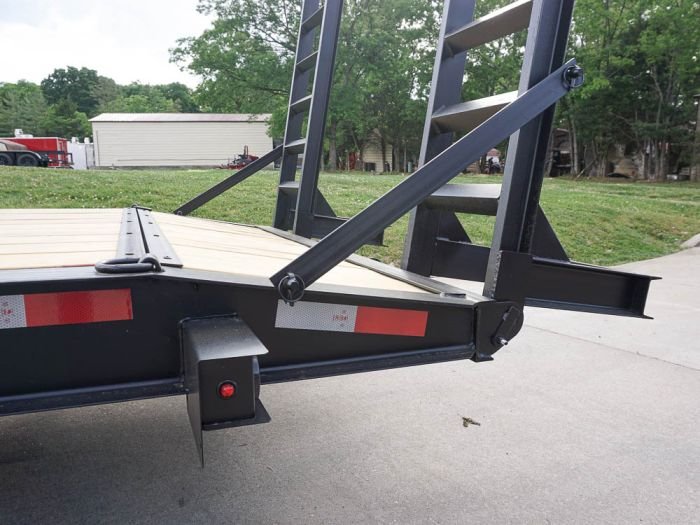 7x18 I-Beam Equipment Trailer (2) 7K Axles Stand-Up Ramps - Image 14