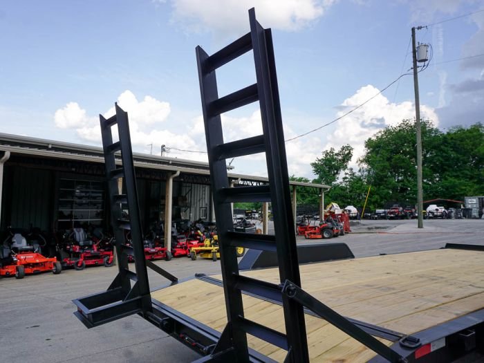 7x18 I-Beam Equipment Trailer (2) 7K Axles Stand-Up Ramps - Image 16