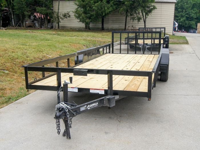 6.4x20 Dovetail Utility Trailer (2) 3500lb Axles - Image 2