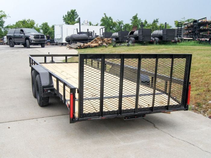 6.4x20 Dovetail Utility Trailer (2) 3500lb Axles - Image 6