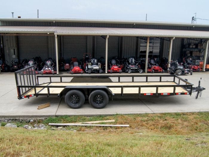 6.4x20 Dovetail Utility Trailer (2) 3500lb Axles - Image 8
