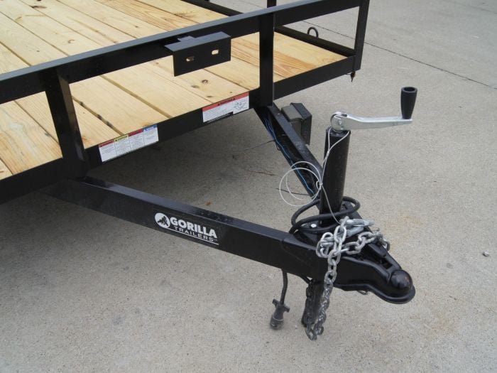 6.4x20 Dovetail Utility Trailer (2) 3500lb Axles - Image 9