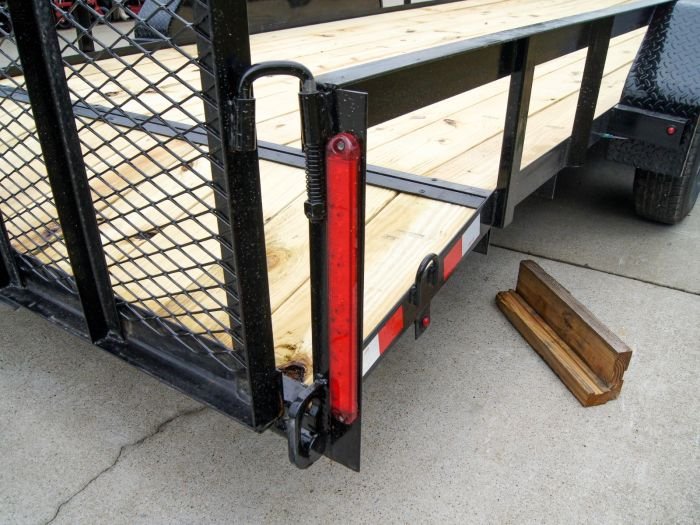 6.4x20 Dovetail Utility Trailer (2) 3500lb Axles - Image 14