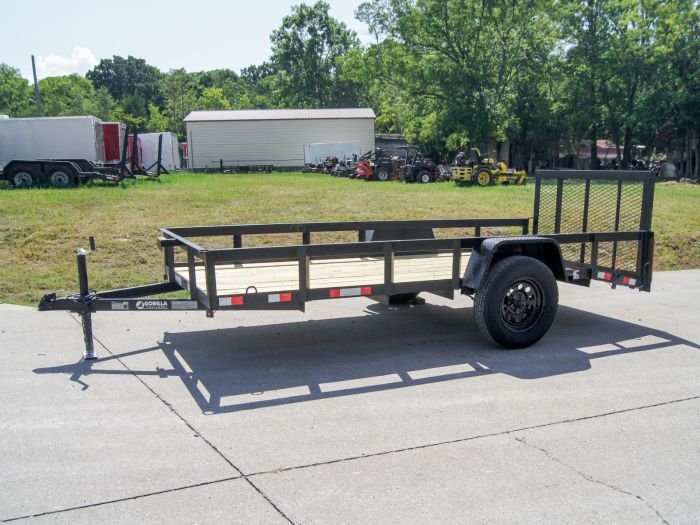 5x12 Dovetail Utility Trailer 3500lb Axle - Image 2