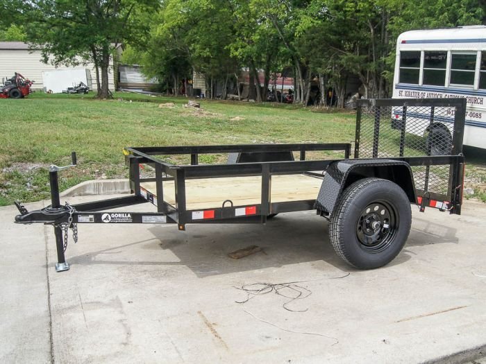 5x8 Dovetail Utility Trailer Single 3,500lb Axle - Image 2