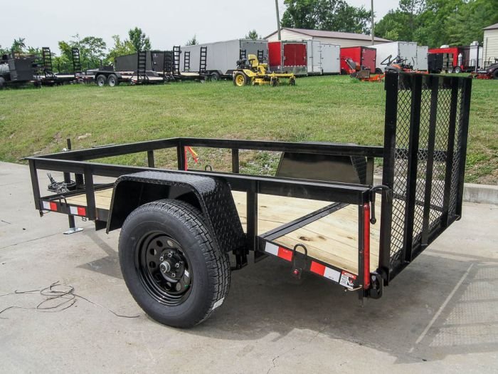 5x8 Dovetail Utility Trailer Single 3,500lb Axle - Image 3