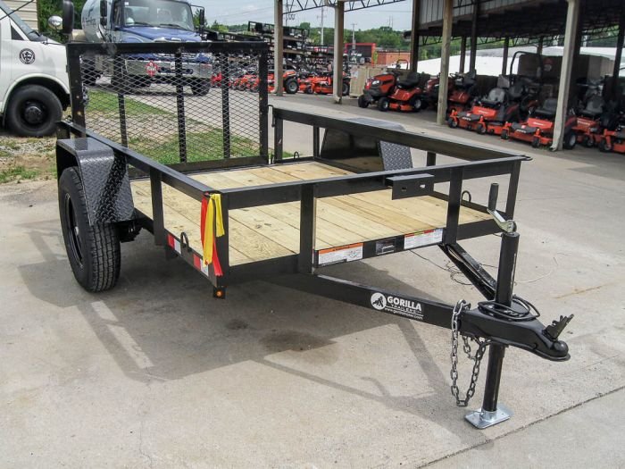 5x8 Dovetail Utility Trailer Single 3,500lb Axle - Image 5
