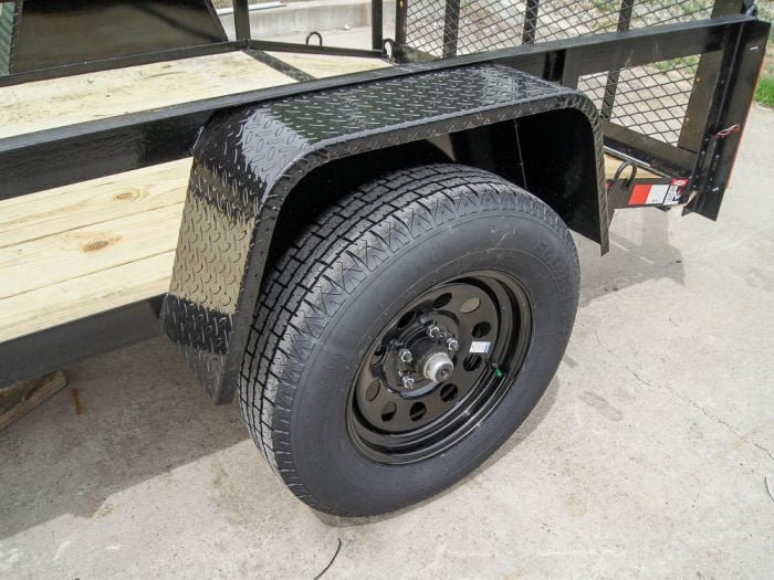 5x8 Dovetail Utility Trailer Single 3,500lb Axle - Image 6