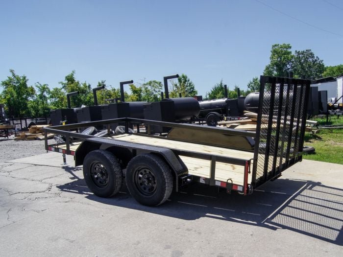 6.4x12 Straight Deck Utility Trailer (2) 3,500lb Axles with Brakes - Image 4