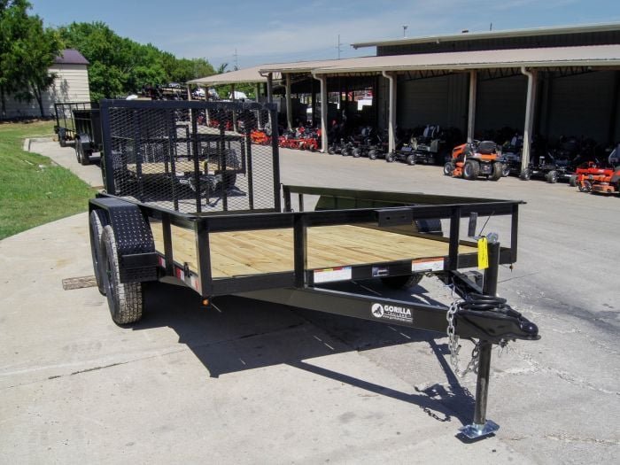 6.4x12 Straight Deck Utility Trailer (2) 3,500lb Axles with Brakes - Image 7