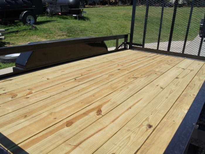 6.4x12 Straight Deck Utility Trailer (2) 3,500lb Axles with Brakes - Image 10