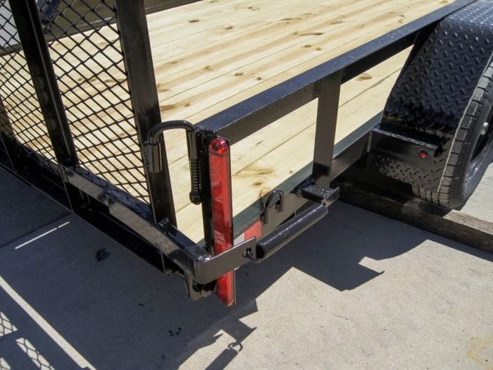 6.4x12 Straight Deck Utility Trailer (2) 3,500lb Axles with Brakes - Image 13