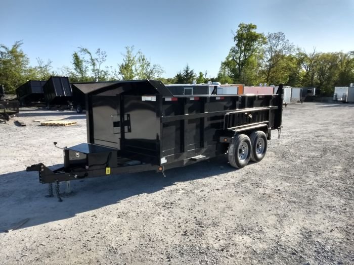 7x16 Hydraulic Dump Trailer with 3ft Sides (2) 7K Axles - Image 18
