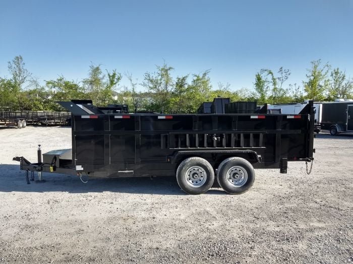 7x16 Hydraulic Dump Trailer with 3ft Sides (2) 7K Axles - Image 13