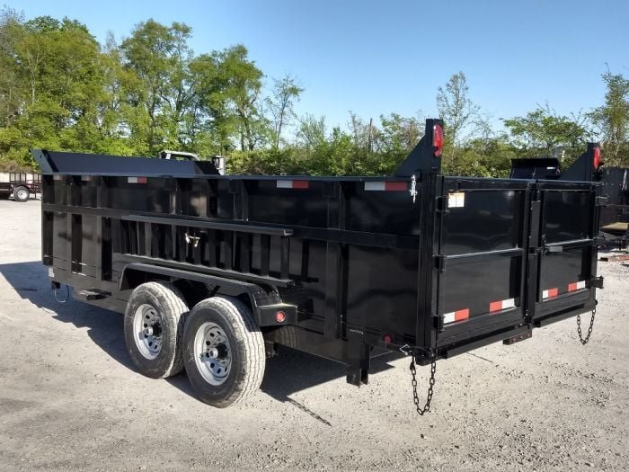 7x16 Hydraulic Dump Trailer with 3ft Sides (2) 7K Axles - Image 11