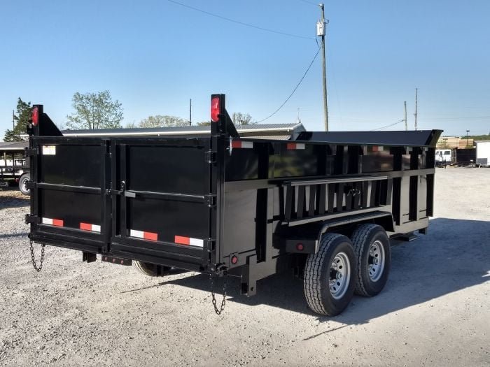 7x16 Hydraulic Dump Trailer with 3ft Sides (2) 7K Axles - Image 5