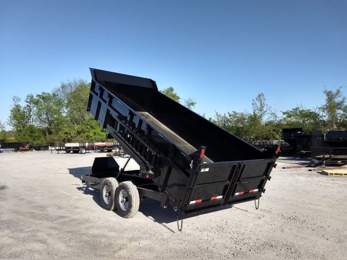 7x16 Hydraulic Dump Trailer with 3ft Sides (2) 7K Axles - Image 12