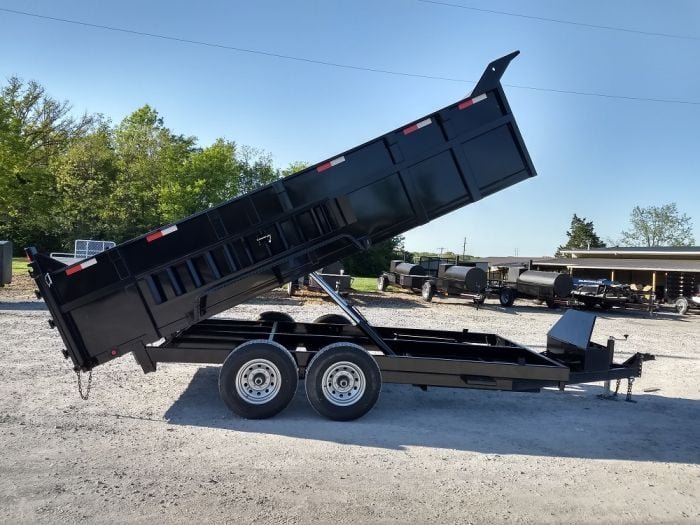 7x16 Hydraulic Dump Trailer with 3ft Sides (2) 7K Axles - Image 4