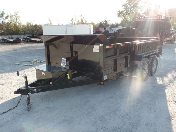 Dump Trailer 7' X 14' Hydraulic 2ft Sides 7,000lb Axles