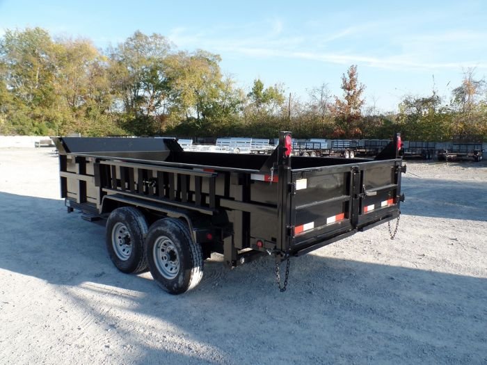 Dump Trailer 7' X 14' Hydraulic 2ft Sides 7,000lb Axles - Image 11