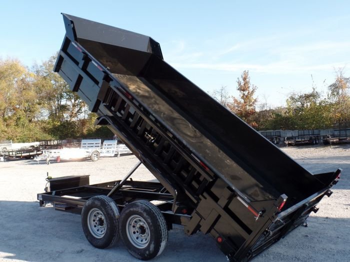 Dump Trailer 7' X 14' Hydraulic 2ft Sides 7,000lb Axles - Image 8