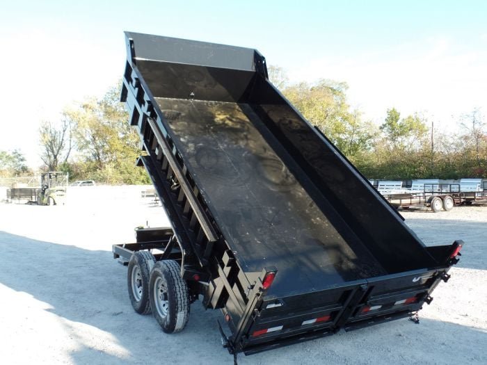 Dump Trailer 7' X 14' Hydraulic 2ft Sides 7,000lb Axles - Image 7