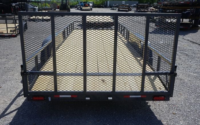6.4x20 Grey Powder Coated Dovetail Utility Trailer - Image 7